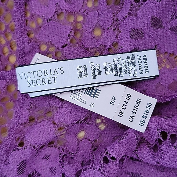 NWT Victoria's Secret Body by Victoria Hiphugger Lace Panties Size Small - Picture 3 of 3